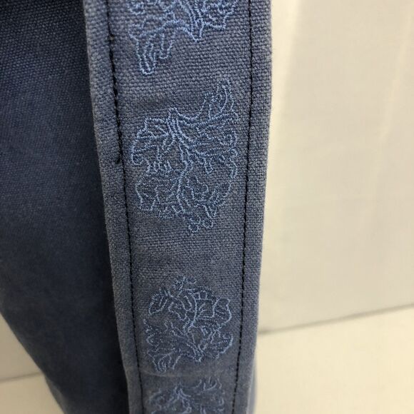 Gaiam Watercress Cargo Yoga Mat Cotton Bag - Blue Tote - Picture 5 of 9